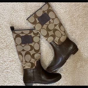 Coach rain boots